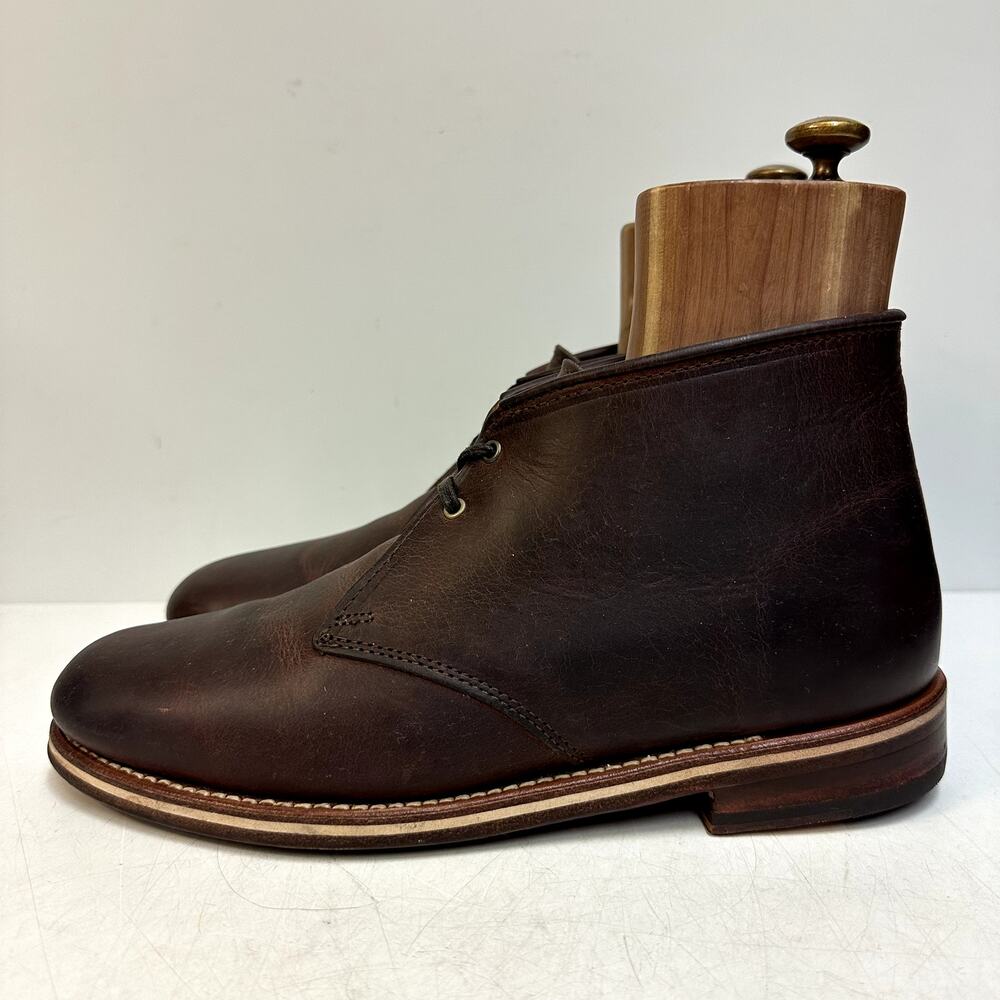 NEW HEELS Rancourt & Co. x Helm Chukka Boot Horween Chromexcel Made in USA 10 D